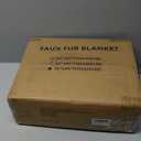 Luxury Faux Fur Blanket - Soft Warm Plush Blankets for Couch Sofa Bed, Fluffy Thick Throws for Bedroom, Office, Living Room, Decorative Reversible, Not Easy to shed - 60"x80", Brown