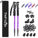 Telescopic Trekking Poles for Hiking, Anti-Shock Nordic Walking Sticks