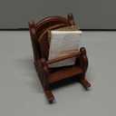 Handmade Wooden Tea Coasters Set of 6 Drink Table for Tea Cups Coffee Mugs Beer Cans Bar Tumblers and Water Glasses Chair Shape Coasters Full Carving (Carving)