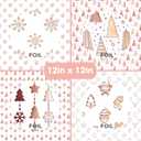 2 x 12x12 Metallic ROSE GOLD Christmas Scrapbook Cardstock Decorative Paper for Card Making Journaling Planner Origami Decopage Decorative Spring Scrapbook Paper