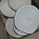 10 Pcs Natural Paulownia Wood Slices 8-9 Inches,Wood Slices for Centerpieces Table Decorations,Unfinished Rounds for Crafts, for Rustic Wedding Decoration Projects