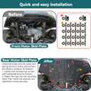 Front Engine Splash Shield Fit for Kia Sportage 2017-2022, Direct Replacement Engine Splash Guard,Engine Guard for Underbody Protection