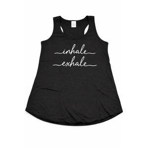 Womens Yoga Meditation Inhale Exhale Spiritual Buddhism Yogi Gift Tank Top Small