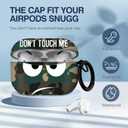 3 x for Airpods Pro Case, Don't Touch Me for Airpods Pro Cover with Keychain/Lanyard Soft Cute Shockproof Cover for Women Men Compatible with for Airpods Pro 2019 Charging Case (Green)