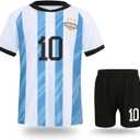 Soccer Jerseys for Kids Boys Girls Youth for Sport Football Training Uniform Soccer Fans Shirt Gift Kit Set (6-7 Years, Blue1)