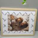 FinalFind 16x20 Picture Frame with Mat for 11x14 Set of 3, Natural Wood Grain 16x20 Frames for Horizontal & Vertical Wall Mounting (3 Pack,Natural)