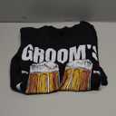 Groom's Brew Crew T-Shirt Funny Group Beer Drinking Team T-Shirt, XL