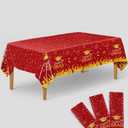 KatchOn, Red and Gold Graduation Tablecloth - 108x54 Inch, Pack of 3 | Congrats Grad Tablecloth | Red and Gold Graduation Decorations 2026 | 2026 Graduation Table Decorations