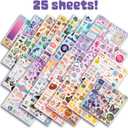 Craft-tastic – Sticker Party – Trendy VSCO Stickers – Decorate Journals, Water Bottles, Phones, and More – Stickers are Removable & Won't Leave Sticky Residue Behind – for Ages 6+