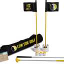 Set Beach Golf Putting Game | Outdoor Beach Golf Game for Sand | Beach Golf Set with 2 Putters, 2 Cups, Flags, 6 Golf Balls & Travel Bag