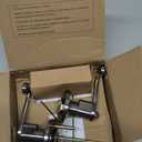 Probrico (1 Pack Entry Door Lever [Lock with 3 Keys],Locking Door Handle Set for Office or Front Door,Satin Nickel Finish Wave Entrance Door Lock with Key, Reversible Right & Left Side Handed