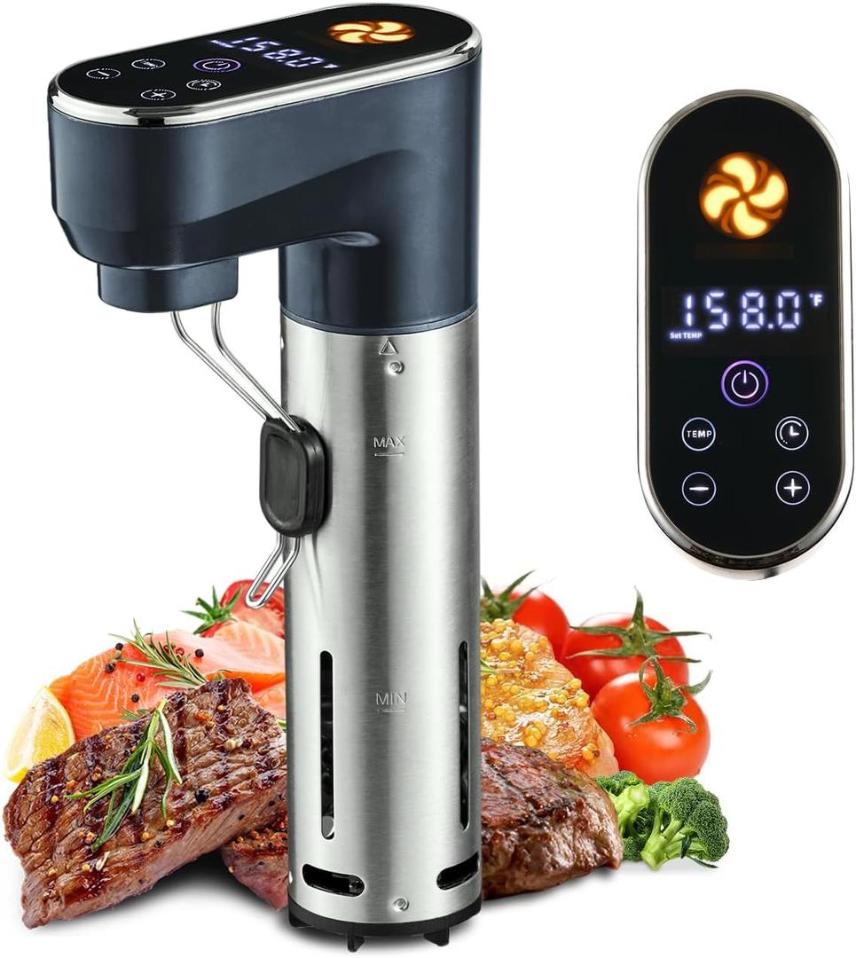 Sous Vide Cooker,1300 Watts, Immersion Circulators, Sous Vide Precision Cooker,Temperature and Time Digital Display Control, Ultra-Quiet,Fast-Heating,Easy to store,IPX7 Waterproof