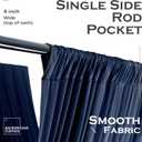 10 Panels 5ftx30ft Navy Blue Ceiling Drapes for Wedding Party, 60"W x 360"L
