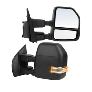 ECCPP Rear View Mirrors Towing Mirrors fit for 2017-2019 for Ford for F250 for F350 for F450 Super Duty with Power Heated Turn Signal lamp Auxiliary Lamp Blind spot Temperature Sensor