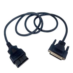 ZR11 OBD2 Cable Fit for Zurich ZR11 ZR13 ZR15 Scanner Code Reader Connector Replace 63807 63806 56218 Scan Tool OBDII Cable 25-Pin Male to 16-Pin Male