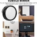 Rearview Mirror for Desk Monitor Clip-on Magnifying Computer Mirror 3-Inch Acrylic Lens Enhance Office Visibility and Security Camera Coverage