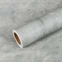 VEELIKE Concrete Wallpaper Peel and Stick Distressed Concrete Countertop Contact Paper Waterproof Self Adhesive Thick Cement Wallpaper Murals Removable for Bathroom Bedroom Backdrop 15.7''x354''