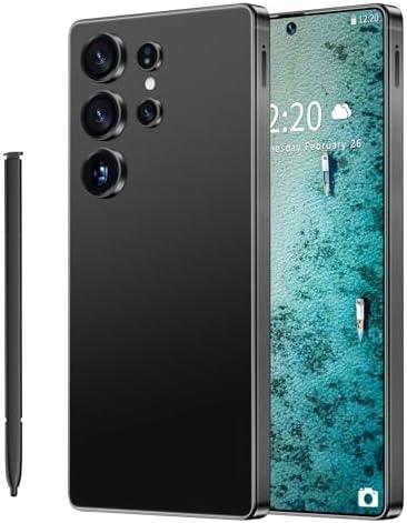 SZV I25 Ultra Unlocked Cell Phone,12+512GB 5G Unlocked Phone, Built in Pen Android 14 Battery 7000mAh 6.99" HD Screen Smartphone, Dual SIM/Face ID/Fingerprint Lock/GPS (Black, 12+512G)