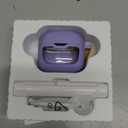 SURITCH Magnetic Bumper Case Compatible with JBL Tune Flex Earbuds, Rugged Shockproof Protective Covers for JBL Tune Flex with Magnetic Lid Lock & Carabiner & Cleaning Kit & Removal Tool, Purple