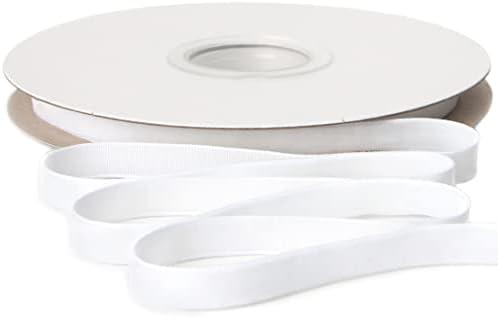 Ribbli Polyester White Velvet Ribbon,3/8 Inches Continuous10-Yard Spool,Christmas Ribbon for Gift Wrapping,Floral Bouquets, Home Decor, Set of 2