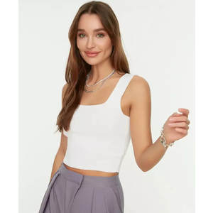 White Womens Tank Top M No Brand