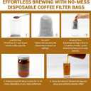 2 x Belle&Beau 100pcs Premium Cold Brew Coffee Filter Bags, No Mess Cold Brew Bags, Easy-Use Disposable Grinds Coffee Pouches, Versatile Coffee Tea Bags for Smooth Cold Brew with Drawstring, 4 x 6 Inches