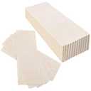 Maitys 100 Pieces Body and Facial Muslin Strips for Hair Removal Natural Muslin Epilating Strips 2.8 x 7.9 Inches Large Bulk for Women and Men