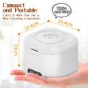 HomeBeyond Dental Ultrasonic Retainer Cleaner Machine, 4 Modes with Digital Timer & 340ML, Cleaning Pod for Denture, Mouth Guard, Aligner, Night Guard, Braces, Toothbrush Heads, Jewelry