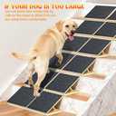 TNELTUEB 4 Pack Upgraded Dog Ramps for Stairs, Adjustable Stair ramp for Dogs,Portable Dog Stairs with Mat for Small Dogs and Cats, Non-Slip Pet Steps for Elderly or Injured Pets