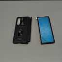 VEGO for Galaxy Z Fold 5 Case with S Pen Holder, [Hinge Protection][360°Ring Magnetic Kickstand][Slide Camera Cover][Front Screen Protector] Protective Case for Samsung Z Fold 5 5G - Midnight Black