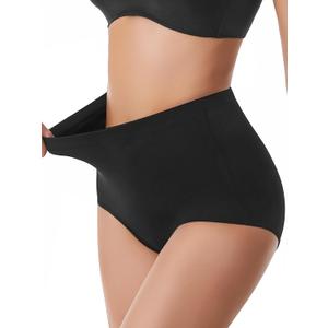Tummy Control Shapewear for Women Body Shaper Panties Seamless Shapewear Compression Underwear Panty Girdle (Black)