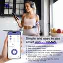Wireless TENS & EMS Unit Back Pain Relief Massager - APP Controlled Bluetooth EMS Muscle Stimulator Machine for Back Shoulder Leg Neck Pain Relief