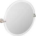 Moen DN0792BN Iso 22-Inch x 22-Inch Frameless Pivoting Bathroom Tilting Mirror, Brushed Nickel