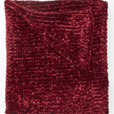 BrylaneHome Chenille Knitted Throw Blanket - Burgundy, 50x60 inches