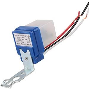 DIANQI Auto On Off Photocell Night Light Switch Photoswitch Light Sensor Switch (1PC AC/DC 24V 10A)