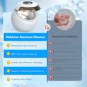 Aotuda Ultrasonic Retainer Cleaner Machine, 200ML Ultrasonic Dental Cleaning Pod with 4 Modes, Digital Timer, Mouth Guard Cleaner for Denture, Aligner, Braces, Toothbrush, Jewelry