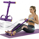 Pedal Resistance Band with Handle, 6-Tube Foot Pedal & Ankle Puller Exercise Band for Full Body Workout, Multifunction Home Gym Equipment for Arms, Legs, Abdomen, Waist Training