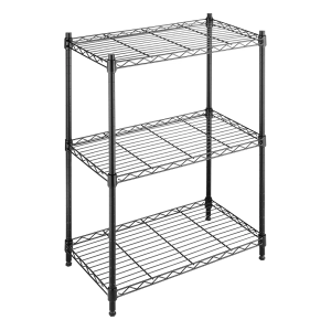 Whitmor 3-Wire Shelving Unit, Metal Storage Shelves, Easy Assembly Home Organizer for Pantry, Kitchen, Garage, Plant