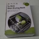 MAJALiS Dish Drying Rack in Sink - Small Dish Drainers for Kitchen Sink, Over The Sink Dish Racks with Utensil Holder, Stainless Steel Dish Rack in Sink, Silver