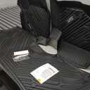 3W Floor Mats Fit for Ford F250 F350 F450 F550 2017-2025 2026 Super Duty Crew Cab Bucket Seat with Under Seat Storage, All Weather TPE Custom Fit F 250 Floor Liner(Not for Vinyl Floor), Upgraded