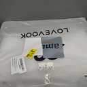 LOVEVOOK Laptop Tote Bag for Women,Leather Work Bag, Waterproof Business Teacher Bag,Large Computer Handbag Purse Briefcase,Office Gifts for Women (17.3 Inch, Black-white-brown-up)