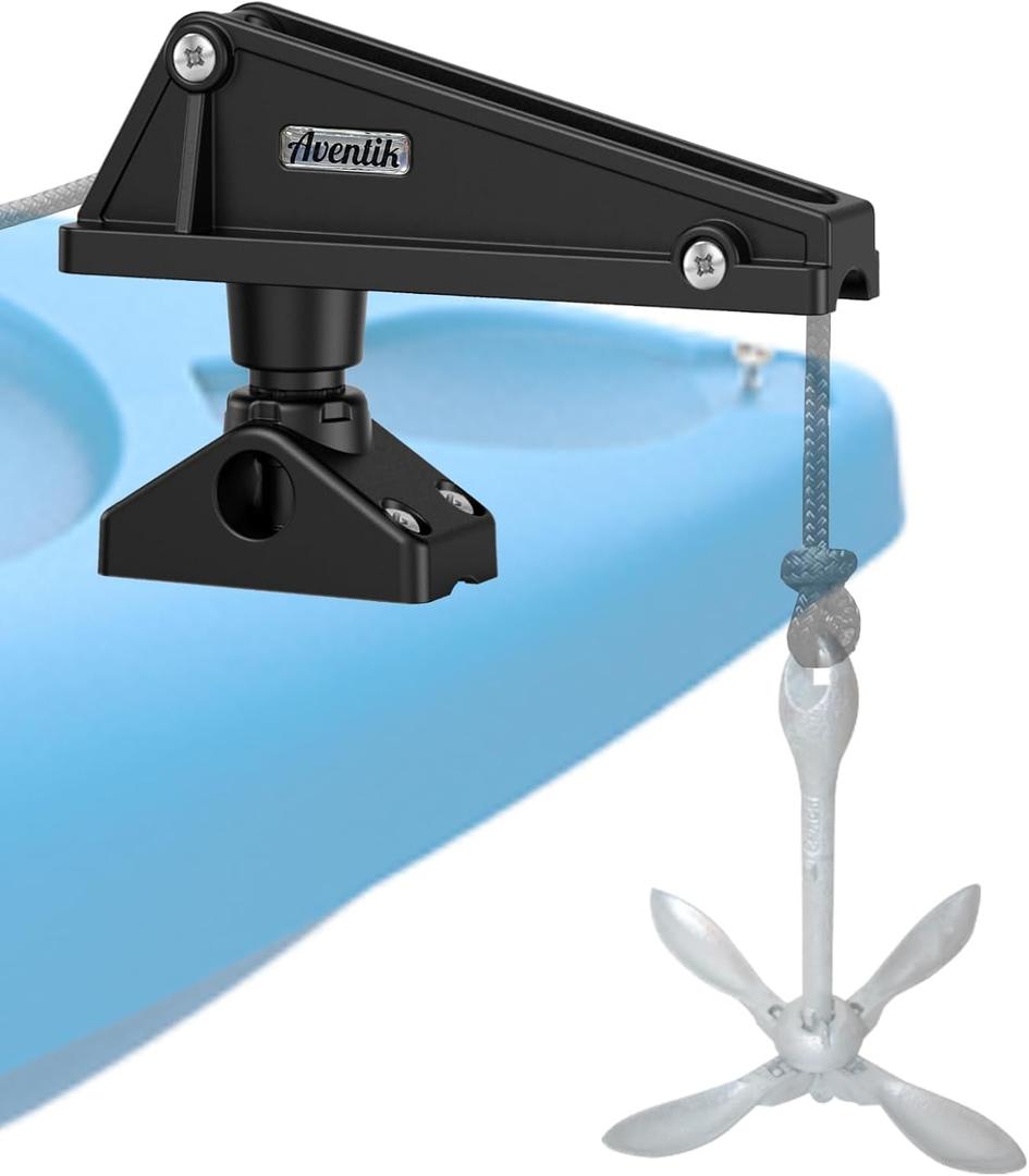 Kayak Anchor Lock System Durable Easy-to-Use Anchor Lock for Small Boats and Kayaks, Single-Handed Operation, Versatile Installation