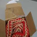 MIULEE Pack of 2 Christmas Pillow Covers 16x16 Inch Red Farmhouse Decorative Throw Pillow Covers with Stitched Edge Soft Chenille Solid Dyed Couch Pillow Covers for Sofa Bed Living Room