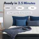 King Koil Luxury California King Size Air Mattress with Built-in High-Speed Pump Best for Home, Camping & Guests, 20" Double High Airbed Adjustable Blow Up Mattress, Waterproof