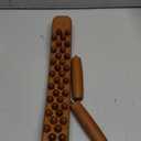 Guasha Wood Stick Tools Wooden Therapy Scraping Lymphatic Drainage Massager, Double Row 34 Beads Point Treatment Gua Sha Tools for Back Leg, Anti-Cellulite and Pain Relief(Two Row,34 Beads)