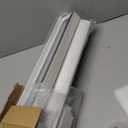 Persilux No Drill Blackout Roller Shades for Window, White, 46 1/2"W x 72"H