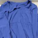 BerryGo Womens Long Sleeve Dresses 2026 Maxi Casual V Neck Belted Button Down Wedding Guest Shirt Dress with Pockets (Blue, L)