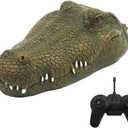 GoolRC Flytec V002 RC Boat, 2.4G Remote Control Electric Racing Boat for Pools with Simulation Crocodile Head Spoof Toy