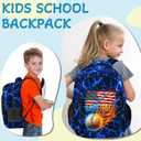 Baseball Backpack for Kids,School Bookbag Large Capacity Adjustable Bookbag Durable Lighting Multi Pockets School Bag Daypack Travel (Baseball)