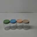 DRKIO 16 Oz Overnight Oats Containers with Lids - 4 Pack Glass Storage Jars with Airtight Lids Wide Mouth Mason Food Jars Great for Meal Prep Salad Chia Pudding Snacks Yogurt Sugar Spice Cereal